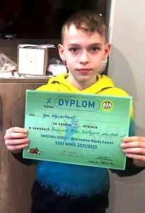 Igro Wojciechowski zdobywca II miejsca